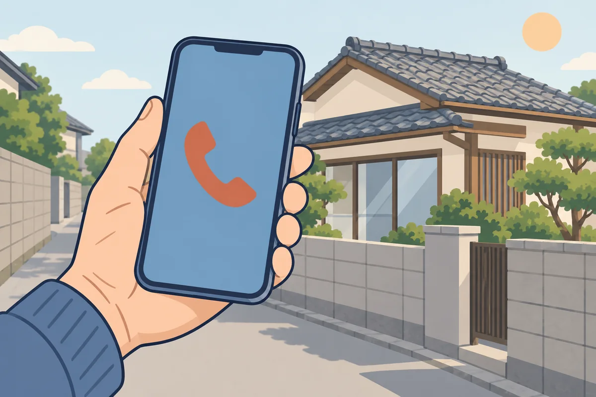 査定を申し込む前に連絡を受ける準備をするイメージ